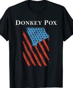 DONKEY POX US FLAG ANTI BIDEN T-Shirt