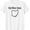 Vintage God Bless Texas Ohio TShirt