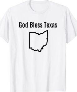 Vintage God Bless Texas Ohio TShirt