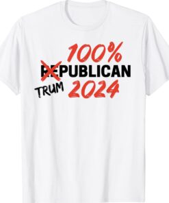 Trump 2024 Trumpublican Rally Supporter Gift Shirt