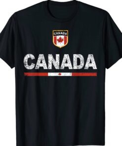 Canada Soccer Fans Jersey Canadian Flag Football Lovers Shirt