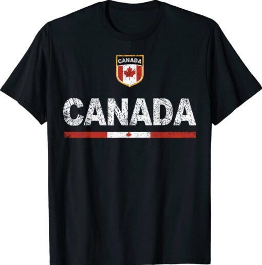 Canada Soccer Fans Jersey Canadian Flag Football Lovers Shirt