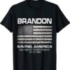 US Flag Dark Brandon Saving America T-Shirt