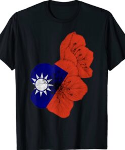 Taiwan Flag Plum Blossom Taiwan Support Shirt