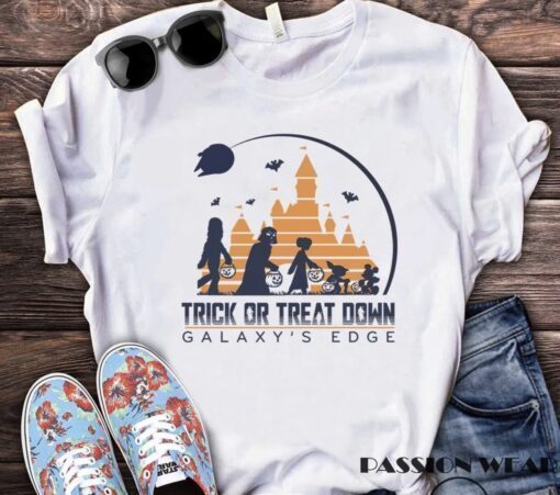 Trick Or Treat Down Galaxy's Edge Star Wars Halloween Shirt