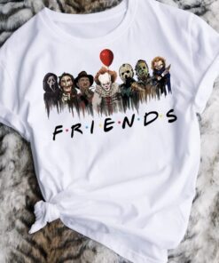 Friends Halloween Horror Movie Killers Scary Friends Shirt