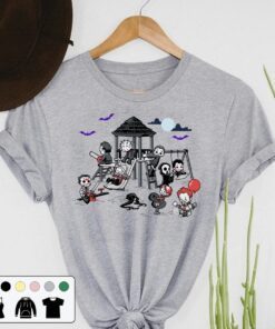 Characters Horror Movie Halloween Character Friend Shirt