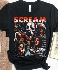 Retro 90s Scream Movie Horror Movie Fan Shirt