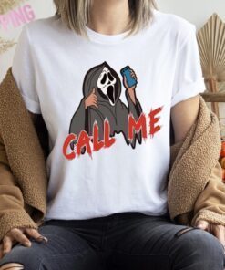 Scream Call Me Halloween Ghost Face Shirt
