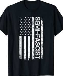 Biden Semi-Fascist Political USA FLag TShirt