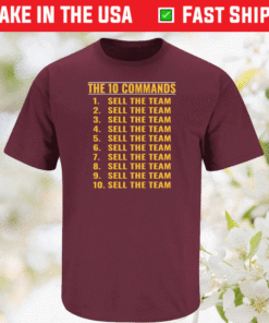 The 10 Commands Sell the Team Washington Football Shirt
