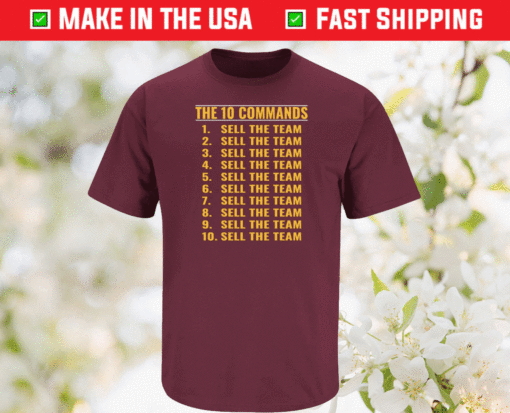 The 10 Commands Sell the Team Washington Football Shirt