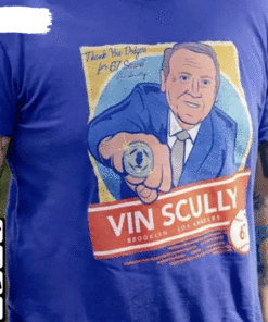 Rip Vin Scully Legendary Dodgers Broadcaster T-Shirt