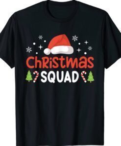 Christmas Squad Family Group Matching Funny Santa Elf Shirt