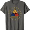 2nd Armored Division Emblem M4 Sherman WW2 Shirt