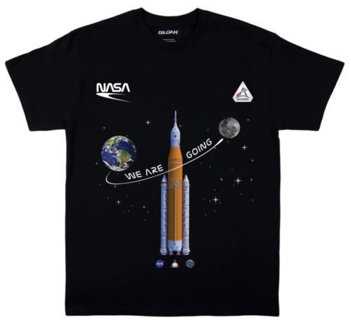 We Are Going Moon SLS Worm Insignia Shirt