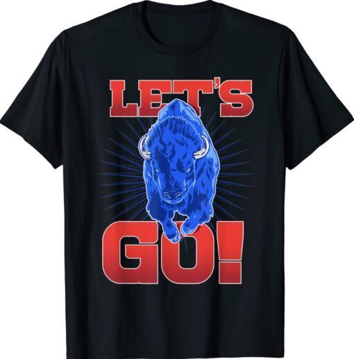 WNY Pride Red & Blue Buffalo - Let's Go Buffalo Shirt