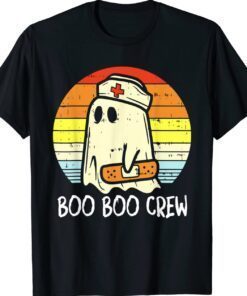 Boo Boo Crew Nurse Ghost Funny Halloween Costume Shirt