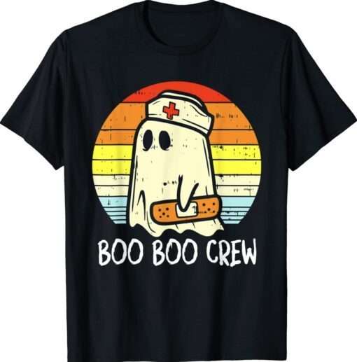 Boo Boo Crew Nurse Ghost Funny Halloween Costume Shirt