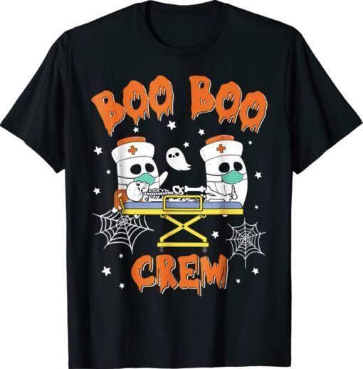 Boo Boo Crew Ghost Doctor Paramedic EMT Nurse Halloween Shirt