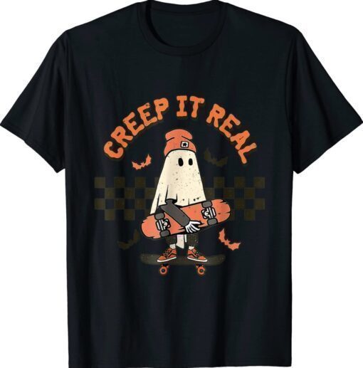 Creep It Real Ghost Boy Halloween Fall Season Shirt