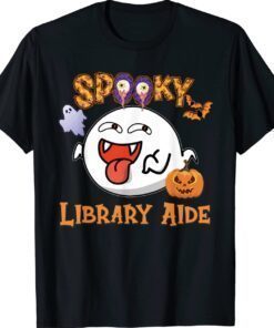 Boo Halloween Costume Spooky Library Shirt