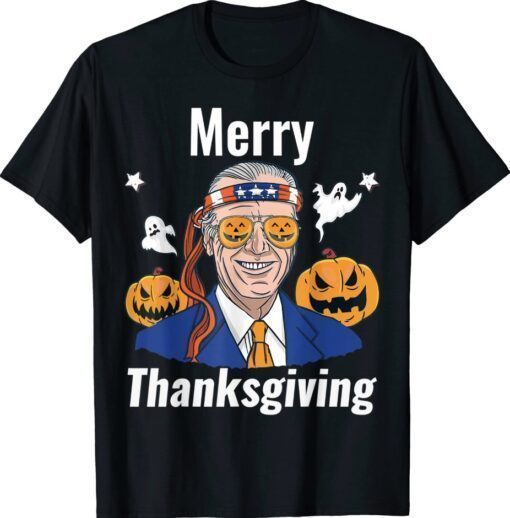 Biden Confused Merry Thanksgiving Halloween Shirt