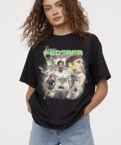 Roger Federer Swiss Tennis Player Vintage 90's Shirt