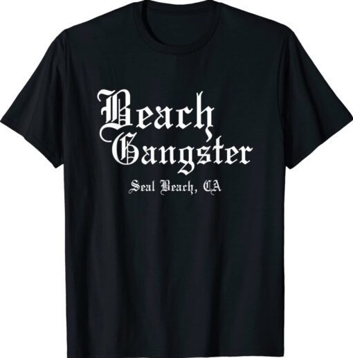 Beach Gangster Surfer Summer Ocean Palm Trees Beach Bum Shirt