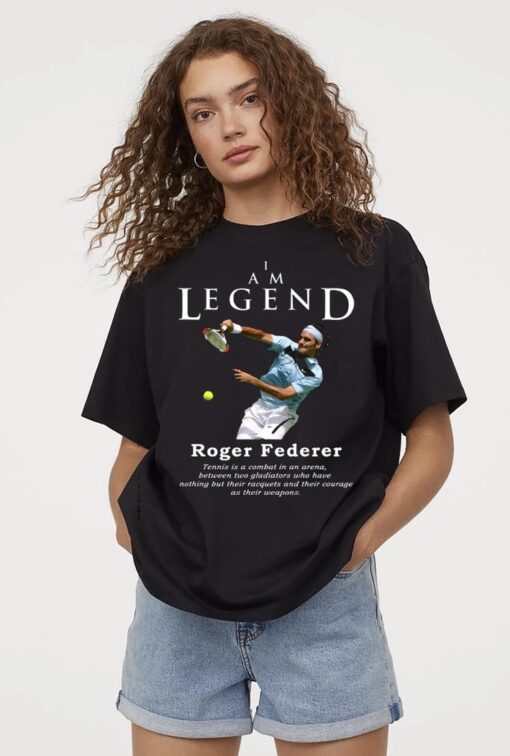 Roger Federer I Am Legend Thank You Memory Shirt