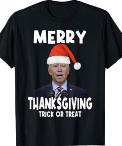 Biden Merry Thanksgiving Trick Or Treat Shirt