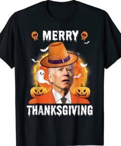 Biden Merry Thanksgiving Halloween 2023 TShirt