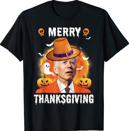 Biden Merry Thanksgiving Halloween 2023 TShirt
