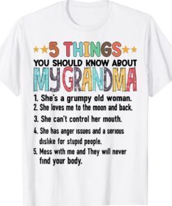 5 Things You Should Know About My Grandma Halloween Gifts Shirt