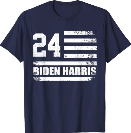 Biden Harris 24 American USA Flag Shirt