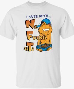Garfield I hate nfts no fuckin ziti t-shirt