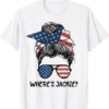 Where's Jackie Messy Bun American FShirt