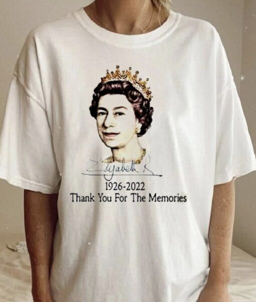 Elizabeth II E2R Rest In Peace Thanks For The Memories 1926- 2022 Shirt