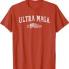 Ultra Maga 2024 Vintage Worn Collegiate-Style Patriotic Shirt
