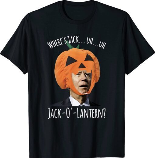 Where's Jackie Biden Jack O Lantern Pumpkin Halloween Shirt