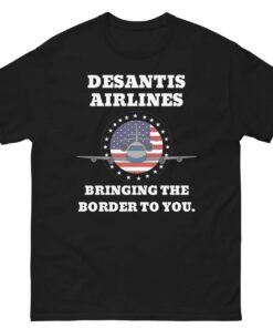 Desantis Airlines Airplane Flag Patriotic T-Shirt