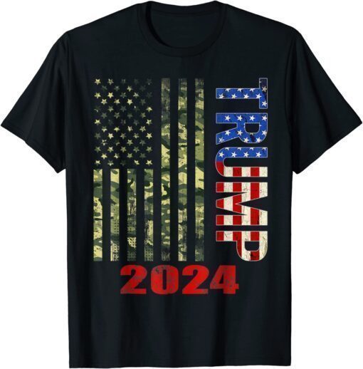 American Flag Design Trump 2024 Trump’s rally For supporters T-Shirt