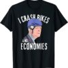 Biden Helmet I Crash Bike And Economies Anti Democrats T-Shirt