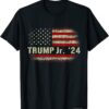 Donald Trump Jr. For President 2024 Trump Republican US Flag T-Shirt