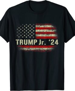 Donald Trump Jr. For President 2024 Trump Republican US Flag T-Shirt