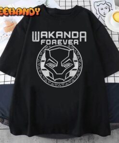 Marvel Black Panther Wakanda Forever White On White Logo T-Shirt