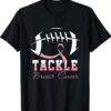 Tackle Breast Cancer Awareness Football Pink Ribbon Shirt