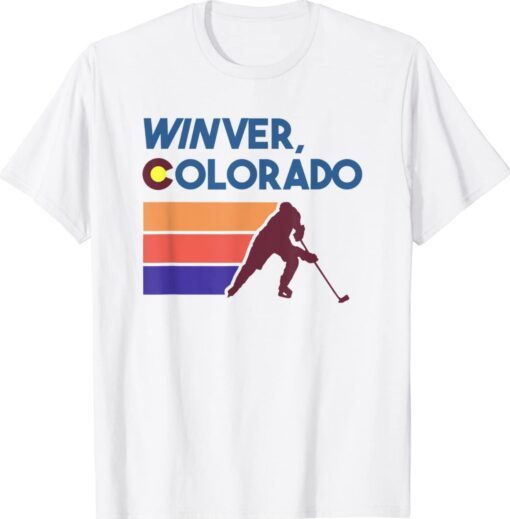 Funny Retro Winver Colorado Hockey Champions Shirt