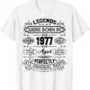 46th Birthday Vintage Legends Born In 1977 46 Years Old Shirt