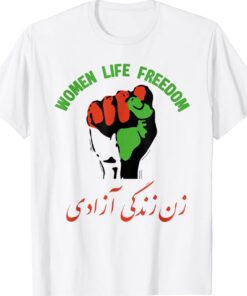 Women Life Freedom in Farsi Iran Zan Zendegi Azadi Shirt